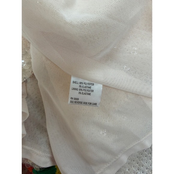 Gianni Bini Kate Sequin Cardigan Sz XS Dove Cream color Ties - Picture 6 of 6